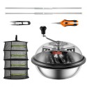 Leaf Bowl Trimmer, 16'' Trimmer Bowl, Manual Bud Trimmer with Stainless-Steel Blades for Twisted Spin Cut, Clear Visibility
