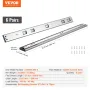 6 par på 609,6 mm skuffe lysbilleder Side Mount Rails, Heavy