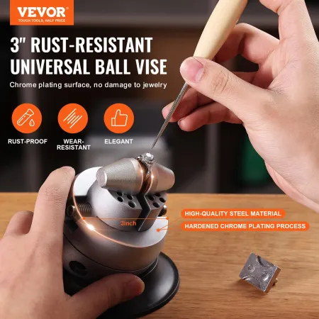 Ball Vise, 3 "Engraving Setting Tool, 360â ° Rotation Engraving
