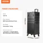 5 I 1 Professionel Makeup Train Case Aluminium Cosmetic Case