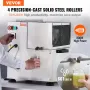 800W Electric Sugar Cane Juicer 661lbs/H Output 4 Roller 2.4