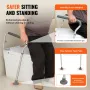 Toilet Safety Rail, Bathroom Toilet Seat Frame, Adjustable Width & Height Fit Most Toilets, Supports 300lbs, Toilet Handles Grab