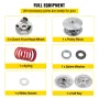 Golf Cart Secondary Driven Power Clutch Kit Metal Surface Drive Clutch 1985-2007 Driven Clutch Kit Compatible with Yamaha Low En