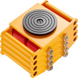 4PCS Machinery Skate Dolly, 17637LBS/8T Industrial Machinery Mover, Heavy Duty Carbon Steel Machinery Moving Skate with 4 PU