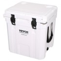 Insulated Portable Cooler, 33 qt, Holds 35 Cans, Ice Retention Hard Cooler with Heavy Duty Handle, Ice Chest Lunch Box for
