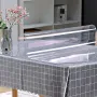 Plastborddæksel 24 x 60 tommer, 1,5 mm tyk klar bordbeskytter