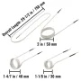 Induction Heater Inductor Coil Kits, Magnetic Mini Induction Heater Kit, Flameless Heat Accessories 8pcs, Heat Resistant Inducti