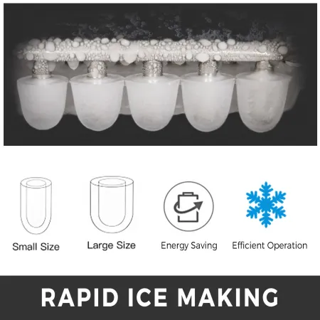 Le Ice Maker bordplade Bullet Ice 12 kg (26 lb)/24 H 2 Cube