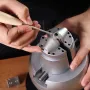 Ball Vise, 5" Engraving Setting Tool, 360° Rotation Engraving Block Vise, 35 PCS Attachment Jewelry Engraving Block Tools Standa