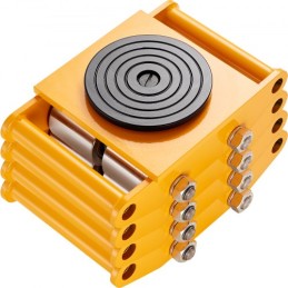 4PCS Machinery Skate Dolly, 26455 lbs/12t Industrial Machinery Mover, Heavy Duty Carbon Steel Machinery Moving Skate & 4 Carbon