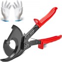 Ratcheting Cable Cutter, 11" Ratchet Wire and Cable Cutter, Cut up to 400 mmÂ², with Comfortable Grip Handles, Easy to Use