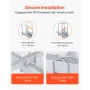 Boat Trailer Guide, 1016mm Adjustable Design Trailer Guide Poles, 2PCS High-Hardness Steel Trailer Guide-Ons, Trailer Guides wit