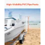 Boat Trailer Guide, 1,1 m Justerbar design Trailer Guide Poles
