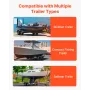 Boat Trailer Guide, 1016mm Adjustable Design Trailer Guide Poles, 2PCS High-Hardness Steel Trailer Guide-Ons, Trailer Guides wit