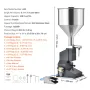 Pneumatic Paste Liquid Filling Machine, 5-50ml Bottle Filler, Bottle Filling Machine, Stainless Steel Liquid Filler with Pedal f