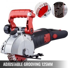 Wall Chaser 34 mm Cutting Depth Wall Groove Cutting Machine 42 mm Cutting Width Wall Slotting Machine 4800W Wall Cutting