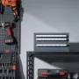 Drill Bit Dispenser Cabinet, Three-Drawer Drill Bit Organizer Cabinet for 1.59 mm to 12.7 mm, Steel Drill Dispenser Organizer Ca