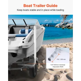 Boat Trailer Guide, 1.5M Adjustable Design Trailer Guide Poles, 2PCS Rustproof Galvanized Steel Trailer Guide ons, Trailer