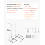 Boat Trailer Guide, 1524mm Adjustable Design Trailer Guide Poles, 2PCS High-Hardness Steel Trailer Guide ons, Trailer Guides wit
