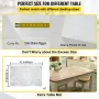 Plastbordsdæksel 36 x 60 tommer, 2 mm tyk klar tabelbeskytter