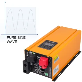 3000W 12V Low Frequency Pure Sine Wave Power Inverter with 230V 3Kw Nominal 9Kw Peak and AC Charger LCD Display