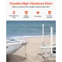 Boat Trailer Guide, 1219.2mm Adjustable Design Trailer Guide Poles, 2PCS High-Hardness Steel Trailer Guide-Ons, Trailer Guides w