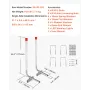 Boat Trailer Guide, 1,17 m med LED Light Trailer Guide Poles