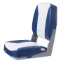 Boat Seat, 18.9" Low Back Boat Seat, Folding Boat Chair with Thickened Sponge Padding and Hinge, Fold-Down Boat Captain Chair