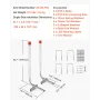 Boat Trailer Guide, 1524mm with LED Light Trailer Guide Poles, 2PCS High-Hardness Steel Trailer Guide-Ons, Trailer Guides with P