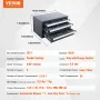 Drill Bit Dispenser Cabinet, Three-Drawer Drill Bit Organizer Cabinet for 1mm to 13mm, Steel Drill Dispenser Organizer Cabinet w