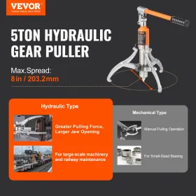 Hydraulisk geartrækker, 5 ton maksimalt kapacitetshjulsbærende