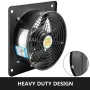 Industrial Extractor Metal Axial Exhaust Ventilation Commercial Air Blower Fan 254mm / 10" Inches (2 Pole) 1850m3/h for Warehous