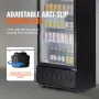 Commercial Merchandiser Refrigerator, 12.2 Cu.Ft / 345L Beverage Refrigerator Cooler Merchandiser, Glass Door Display Refrigerat