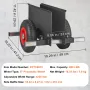Panel Dolly 272 kg Drywall Door Cart Dolly with 20.32 cm Pneumatic Wheel