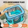 Foldable Pet Playpen, 32'' x 24'' x 22'' Portable Dog Playpen, Crate Kennel for Puppy, Dog, Cat, Waterproof 600D Oxford Cloth, R