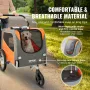 Dogcykeltrailer, understøtter op til 66 kg, 2-i-1 Pet