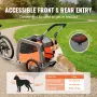 Dogcykeltrailer, understøtter op til 66 kg, 2-i-1 Pet