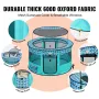 Foldable Pet Playpen, 44'' x 44'' x 24'' Portable Dog Playpen, Crate Kennel for Puppy, Dog, Cat, Waterproof 600D Oxford Cloth, R