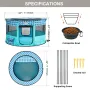 Foldbar kæledyrs playpen, 44 '' x 44 '' x 24 '' Portable Dog