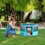 Foldable Pet Playpen, 44'' x 44'' x 24'' Portable Dog Playpen, Crate Kennel for Puppy, Dog, Cat, Waterproof 600D Oxford Cloth, R