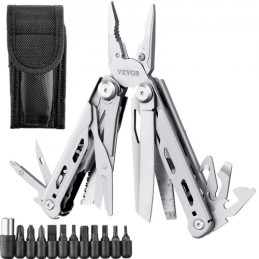 16-In-1 Multitool Pliers, Multi Tool Pliers, Cutters, Knife, Scissors, Ruler, Screwdrivers, Wood Saw, Can Bottle Opener, with