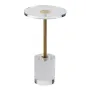 Klar akryl slutbord, akryl sidebord med en solid base, 11,9 x