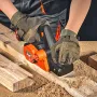Cordless Electric Hand Planer, 3-1/4" Width, 16500 RPM Handheld Wood Planer with 5/64" Adjustable Planing Depth HSS Blades Dual 