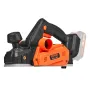 Cordless Electric Hand Planer, 3-1/4" Width, 16500 RPM Handheld Wood Planer with 5/64" Adjustable Planing Depth HSS Blades Dual 