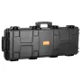 Rifle Case, Rifle Hard Case with 3 Layers Fully-protective Foams, 42 inch lockable Hard Gun Case with Wheels, IP67 Waterproof & 