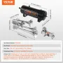 Train Horns Kit 4 Trompet Air Horn Kit 160 PSI Luftkompressor