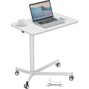 Mobile Standing Desk, 28,5 "-44,2" Gas-forår Højde Justerbar sidde-stand-skrivebord, 360 ° Drejelige hjul (2 Låsbar) Bærbar