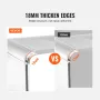 Acrylic End Table, C-Shaped Lucite Side Table, Clear Acrylic Side Table for Drink, Food, Snack used in Living Room, Bedroom, and