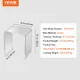 Acrylic End Table, C-Shaped Lucite Side Table, Clear Acrylic Side Table for Drink, Food, Snack used in Living Room, Bedroom, and