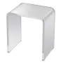 Acrylic End Table, C-Shaped Lucite Side Table, Clear Acrylic Side Table for Drink, Food, Snack used in Living Room, Bedroom, and